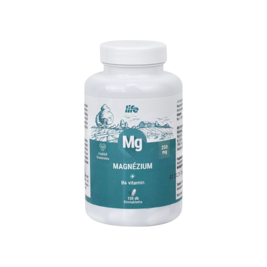 Life magnesium + B6 vitamin film-coated tablets 150 pcs