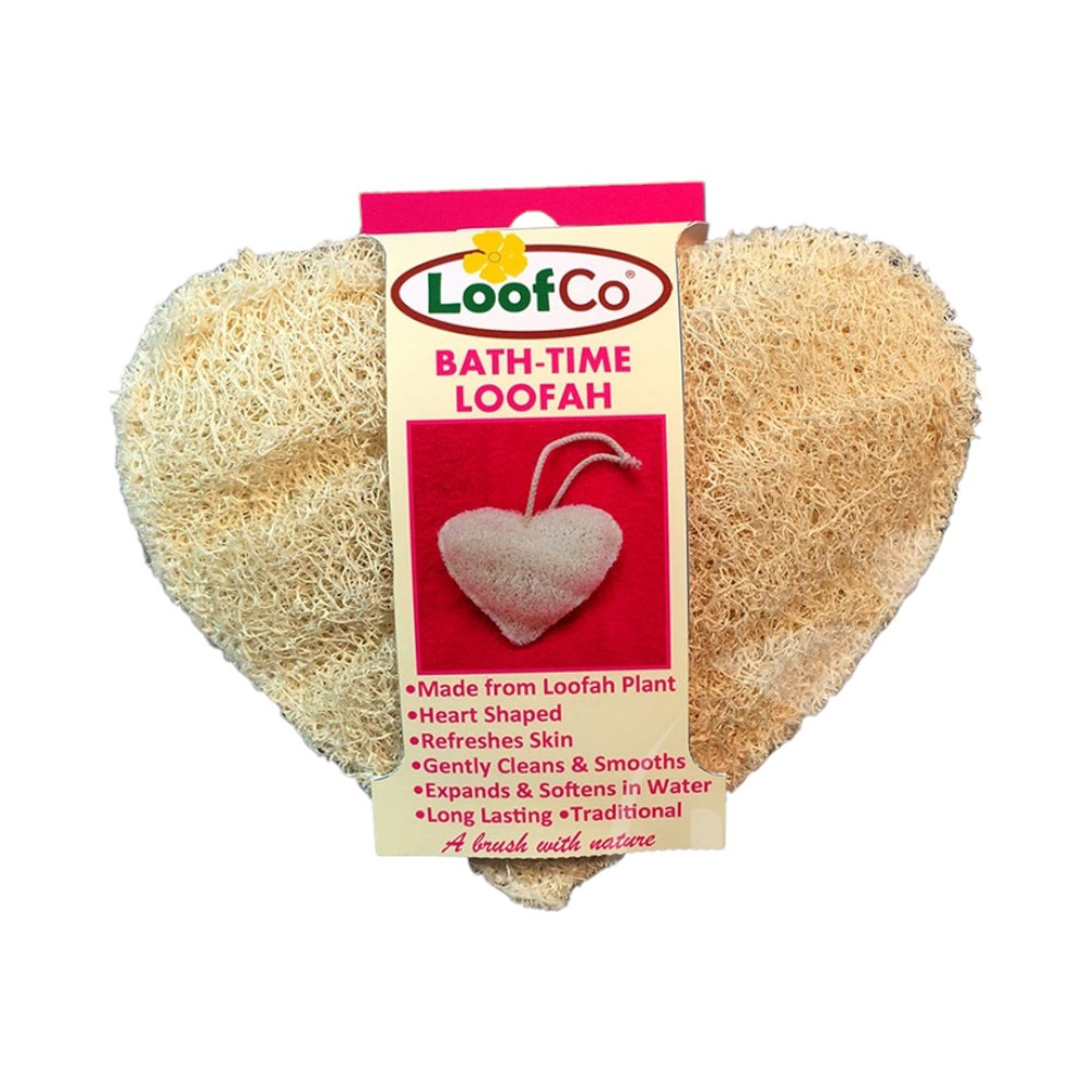 Loofco szív alakú luffa szivacs fürdéshez 1 db