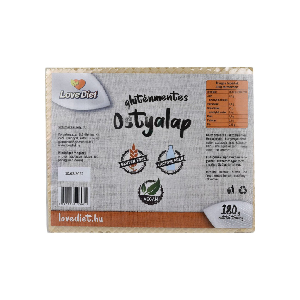 Love Diet Placinta fără gluten 180 g