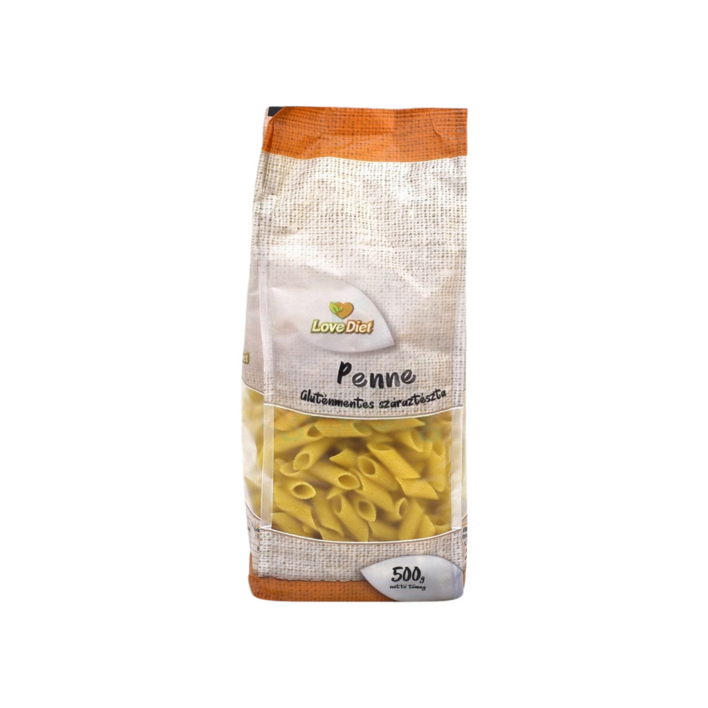 Paste uscate fără gluten Love Diet Penne (vârf de pix) 500 g