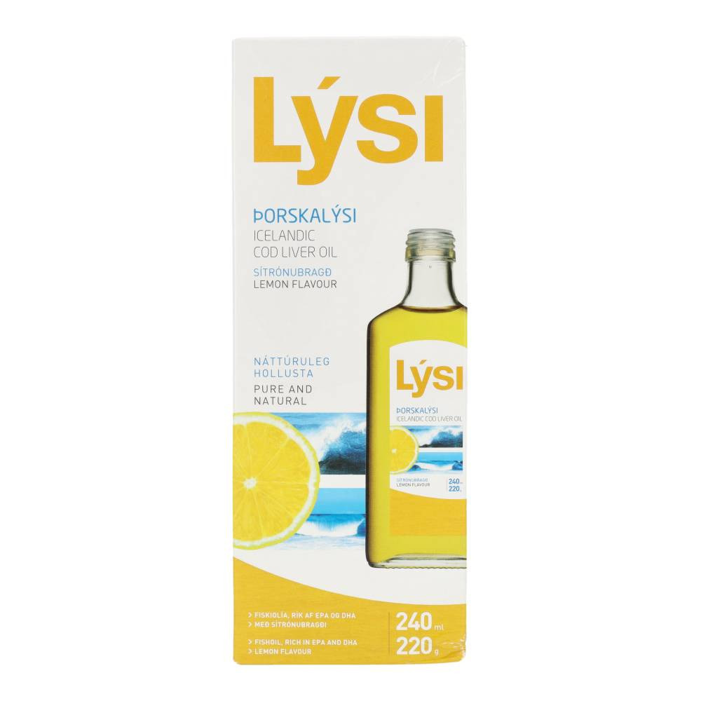 Lysi tőkehalmáj olaj citromos 240 ml