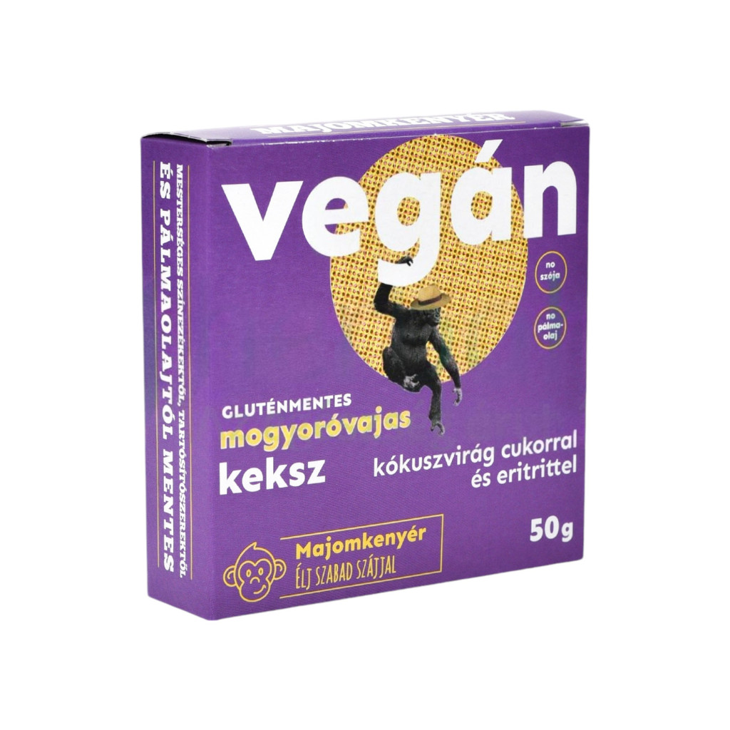 Majomkenyér mogyoróvajas vegán keksz 50 g