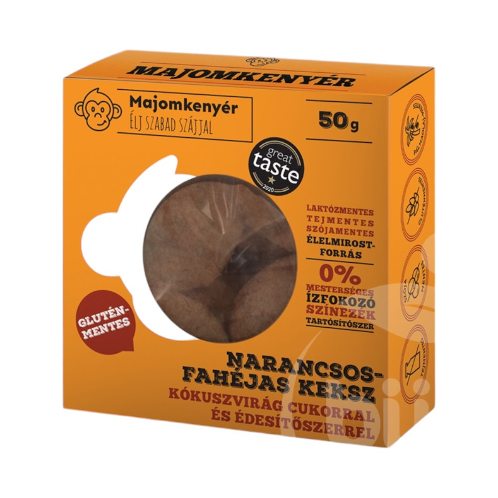 Chleb bananowy z pomarańczą i cynamonem, ciastka paleo, 50 g