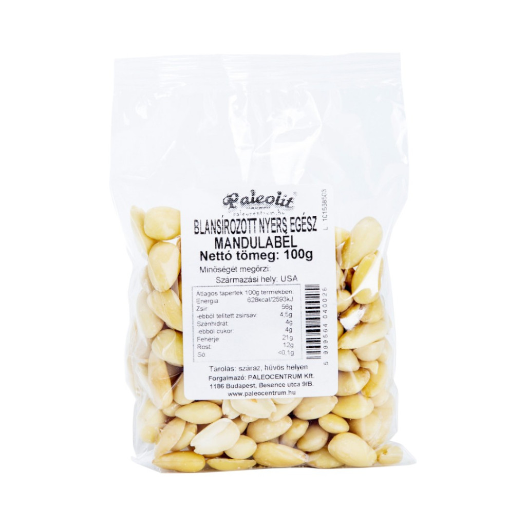 Geschälte Mandeln, roh, ganz 100g