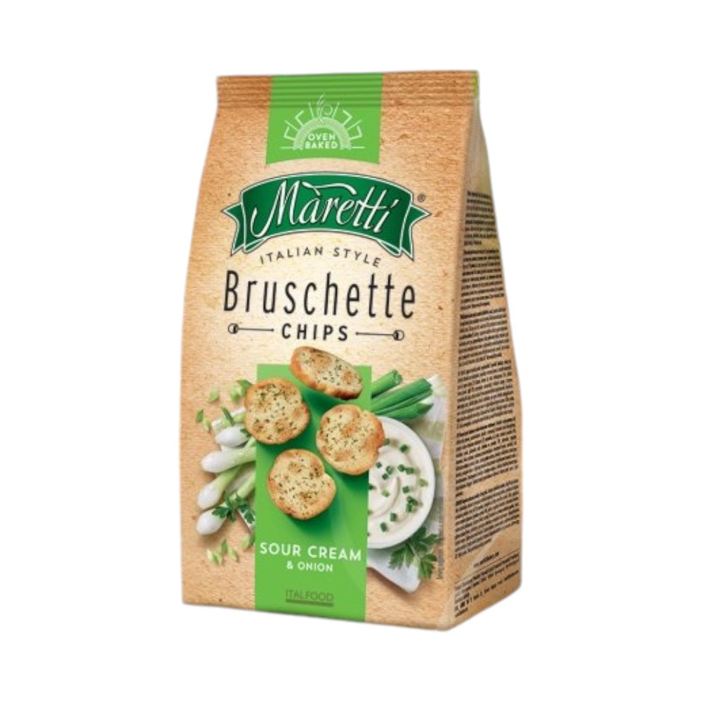 Maretti bruschetta s cibulí a kysanou smetanou 70 g