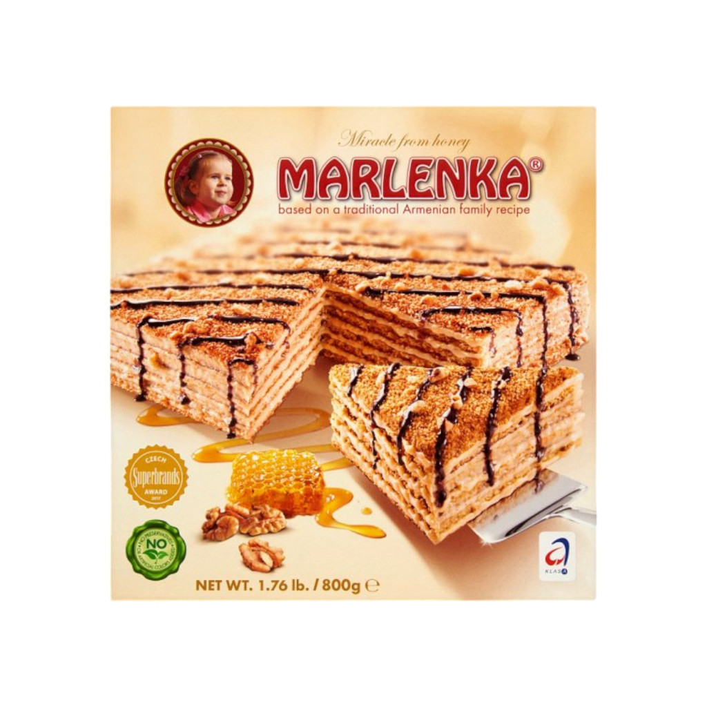 Tort de miere Marlenka cu nucă 800 g