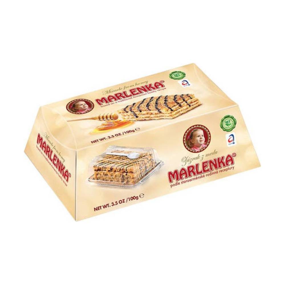 Marlenka Honigkuchen-Scheibe mit Walnüssen