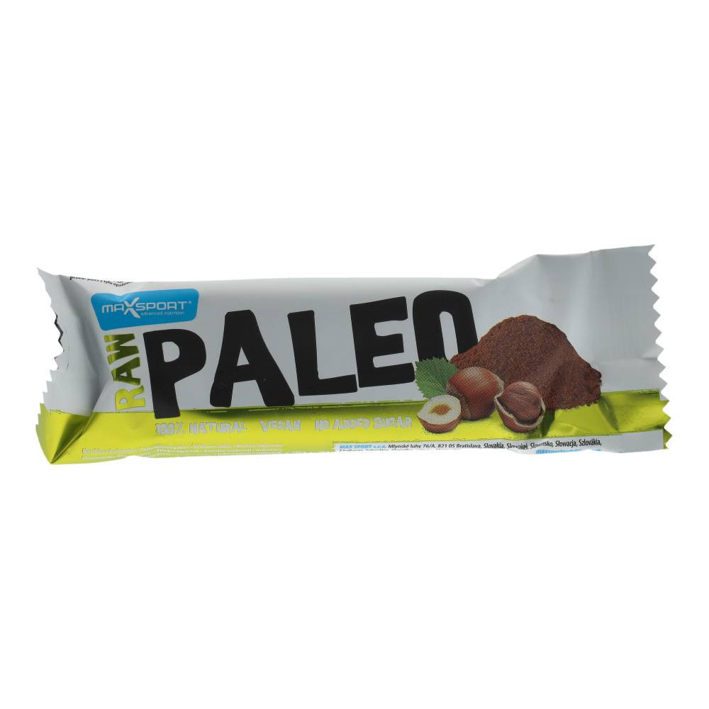Bară paleo Max Sport cu migdale și cacao 50 g