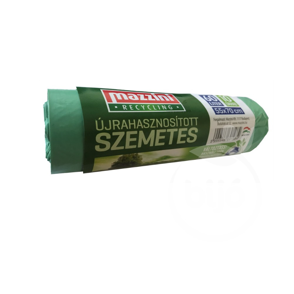 10 worków na śmieci do recyklingu Mazzini 60L