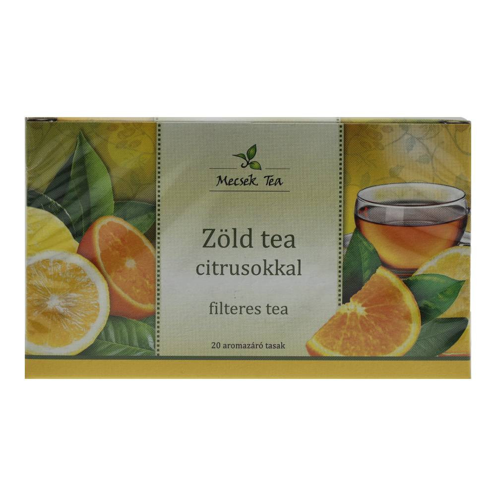 Mecsek Grüner Tee mit Zitrusfrüchten 20x2g 40g