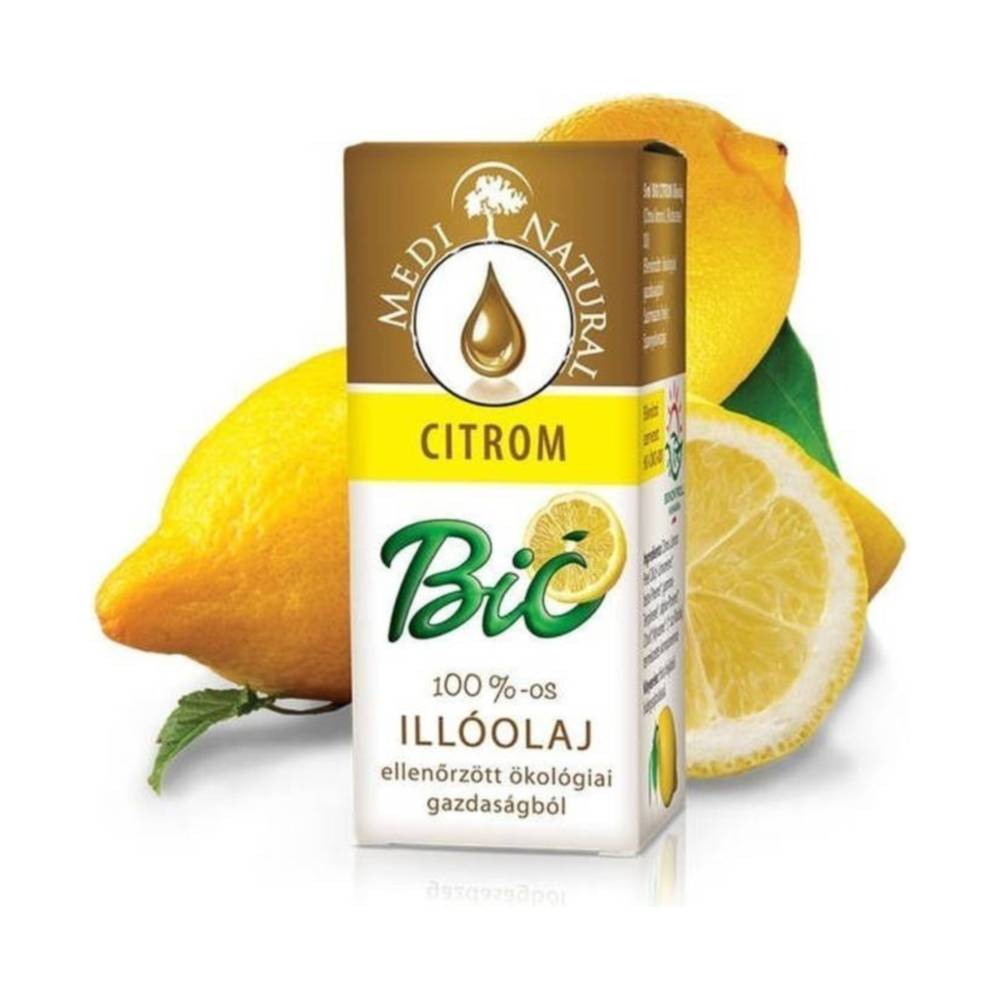 Ulei esențial de lămâie bio Medinatural 100% 5 ml