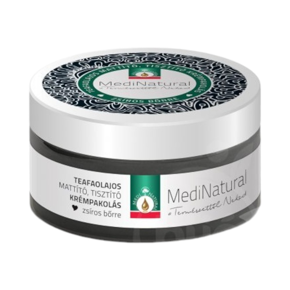 Mattierende Reinigungscreme-Maske von Medinatural mit Tee für fettige Haut 100 ml