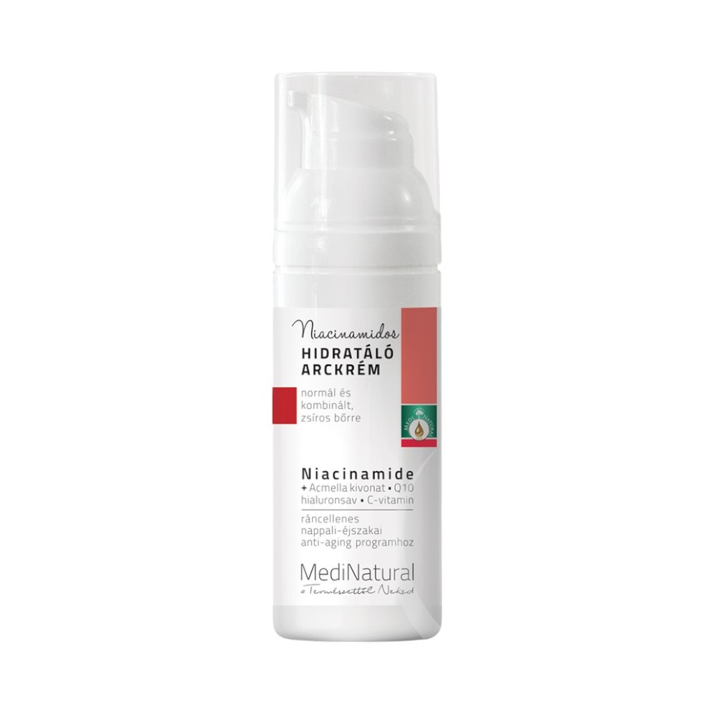 HYDRATAČNÍ KRÉM NA OBLIČEJ S NIACINAMIDEM MEDINATURAL 50 ml
