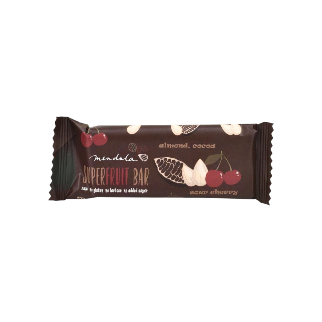 Bară superfructe cu cacao și vișine Mendula 40 g
