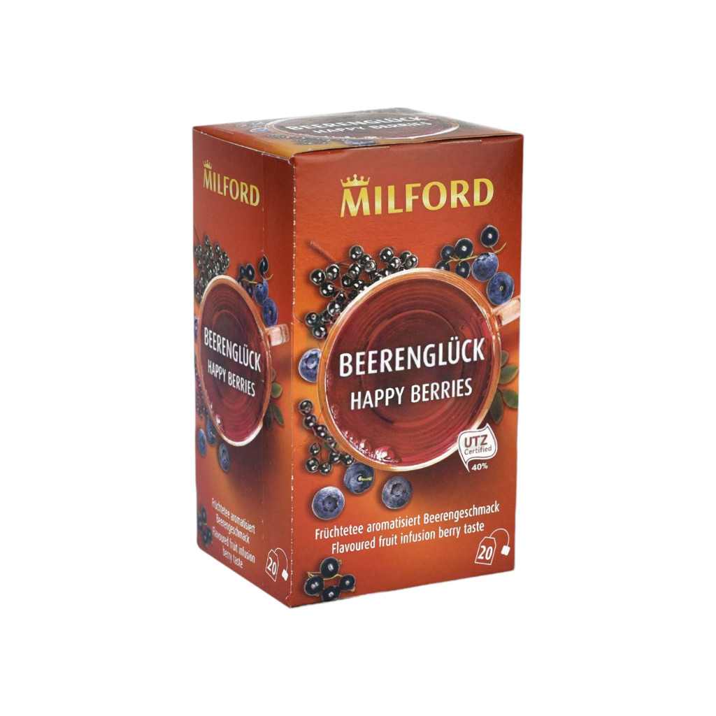 Milford Früchtetee mit Waldfruchtgeschmack, 20x2,5g