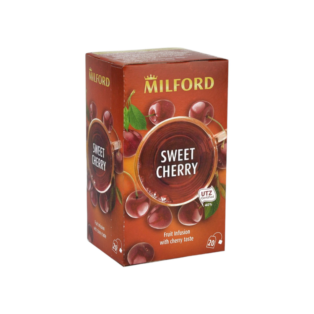 Milford Cseresznye ízű gyümölcstea 20x2g