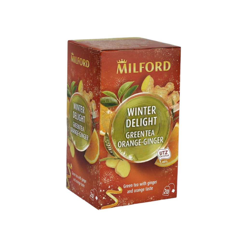 Milford Winter Delight Grüntee mit Ingwer und Orange 20x1,75g