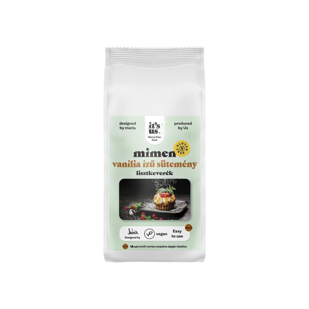 Bigiba Mimen bezglutenowy proszek do pieczenia o smaku wanilii 500 g