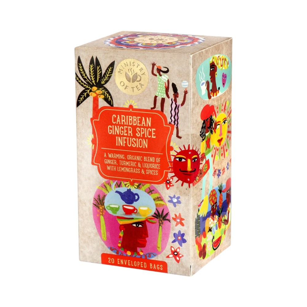 Ministry of tea organic caribbean ginger spice infusion bio tea 35 g