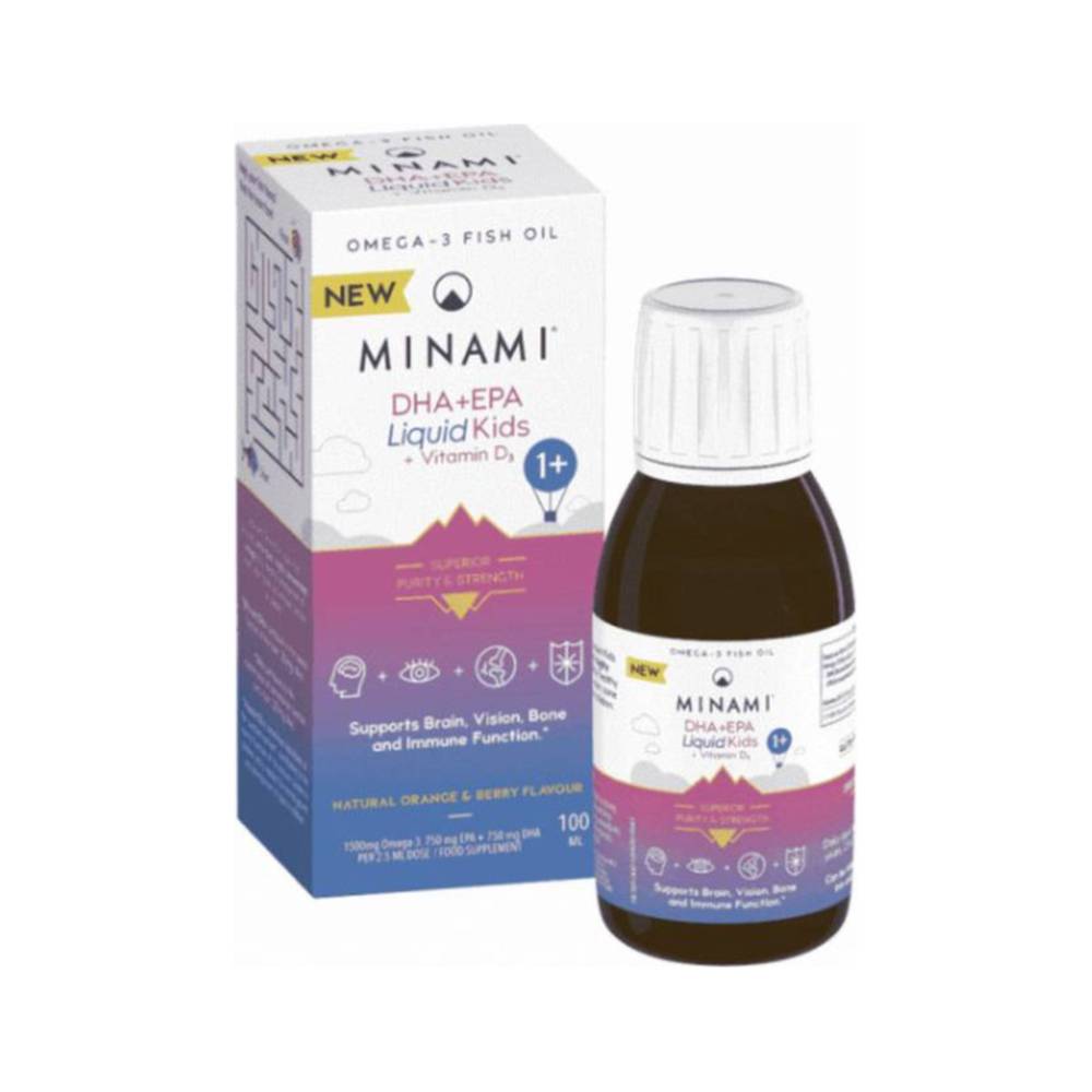 Supliment alimentar lichid Morepa Minami EPA+DHA pentru copii cu vitamina D3, 150 ml