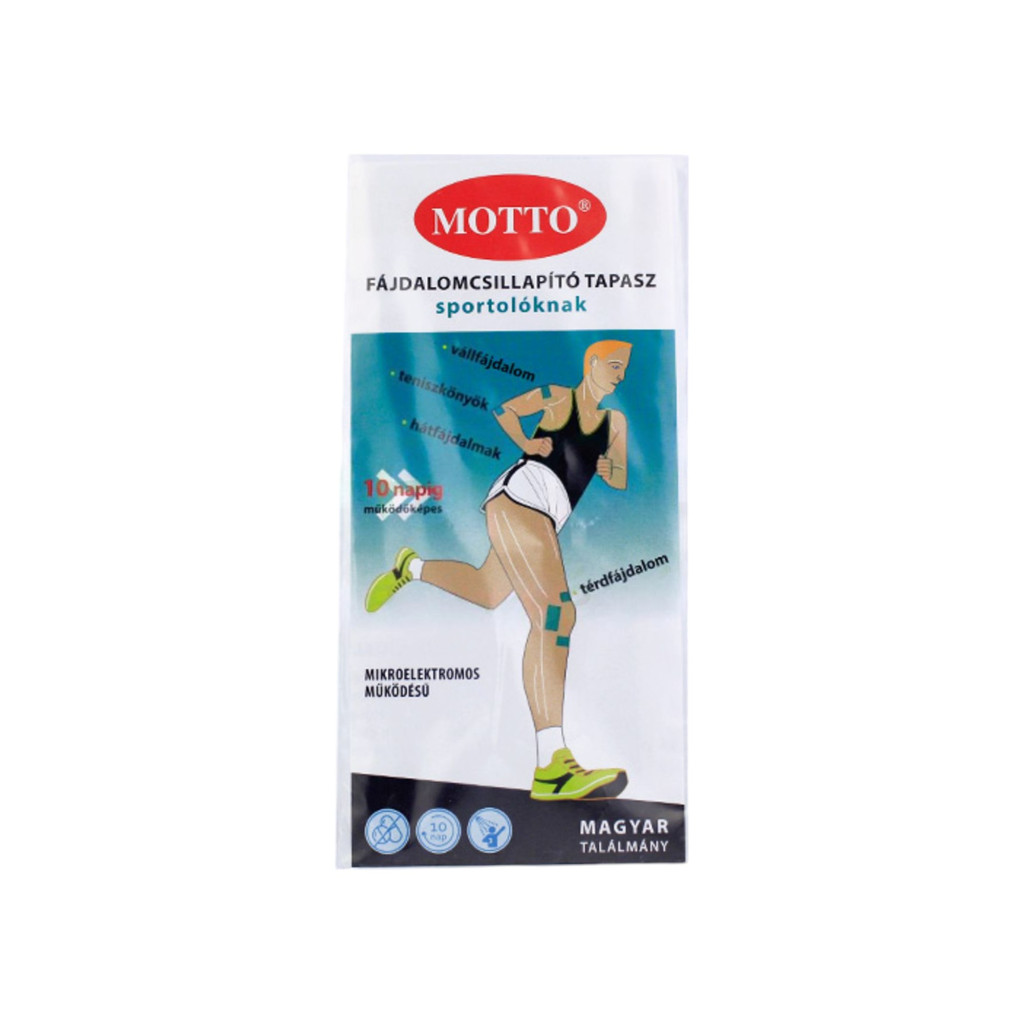 Motto plăcuțe tencuielilor dureroase pentru sportivi 5x15cm 2 buc