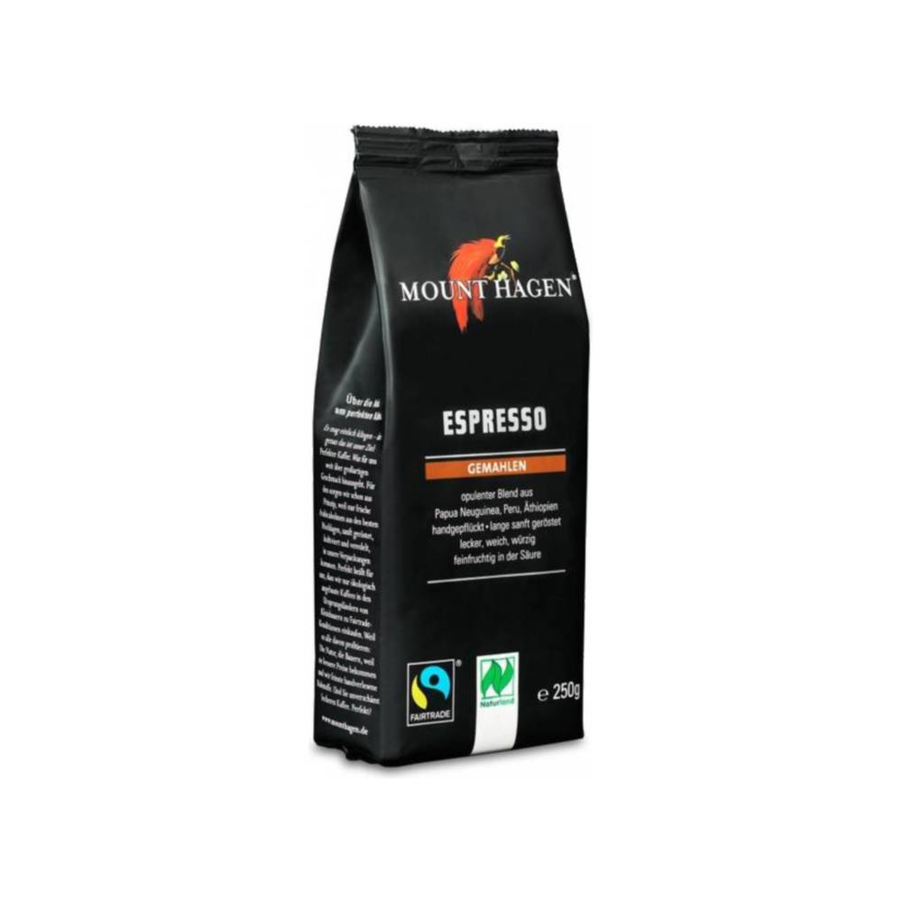 Bio káva Mount Hagen Espresso 250 g