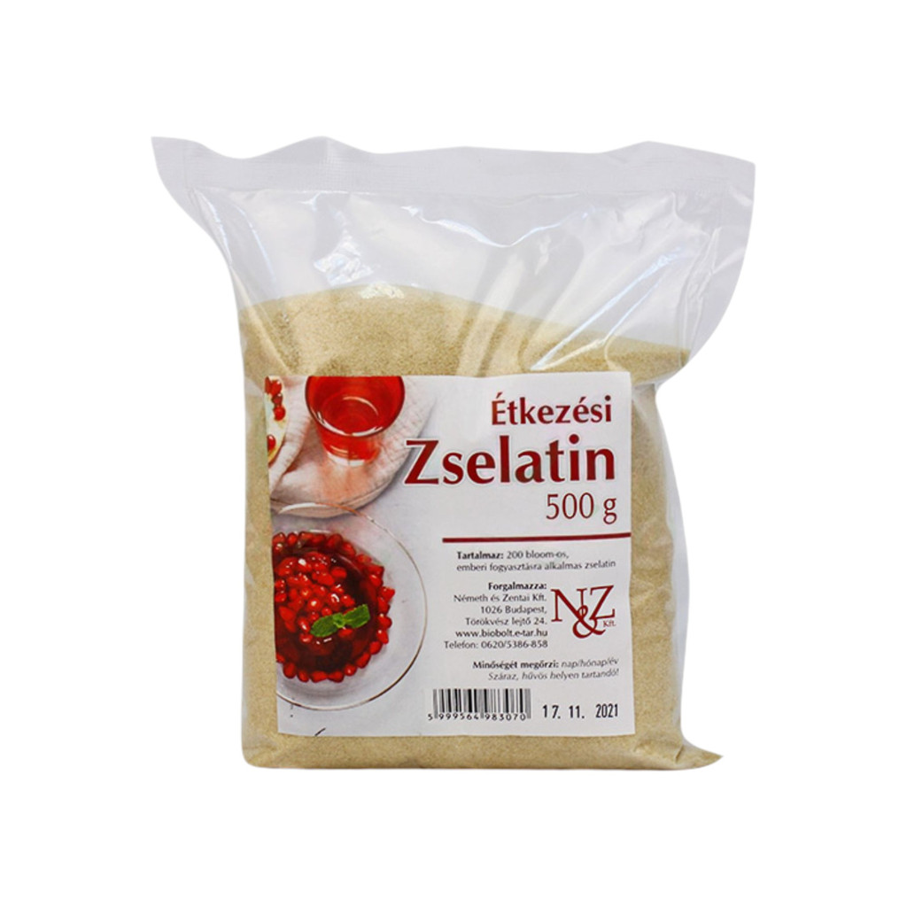 N&amp;z étkezési zselatin 200 bloom 500 g