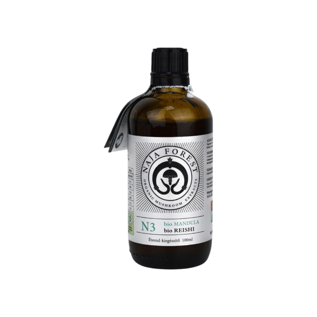 Naja les N3 bio mandle, bio reishi houbový doplněk stravy 100 ml