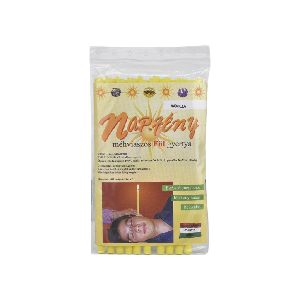Sunlight ear candle with chamomile extract, 10 pieces
