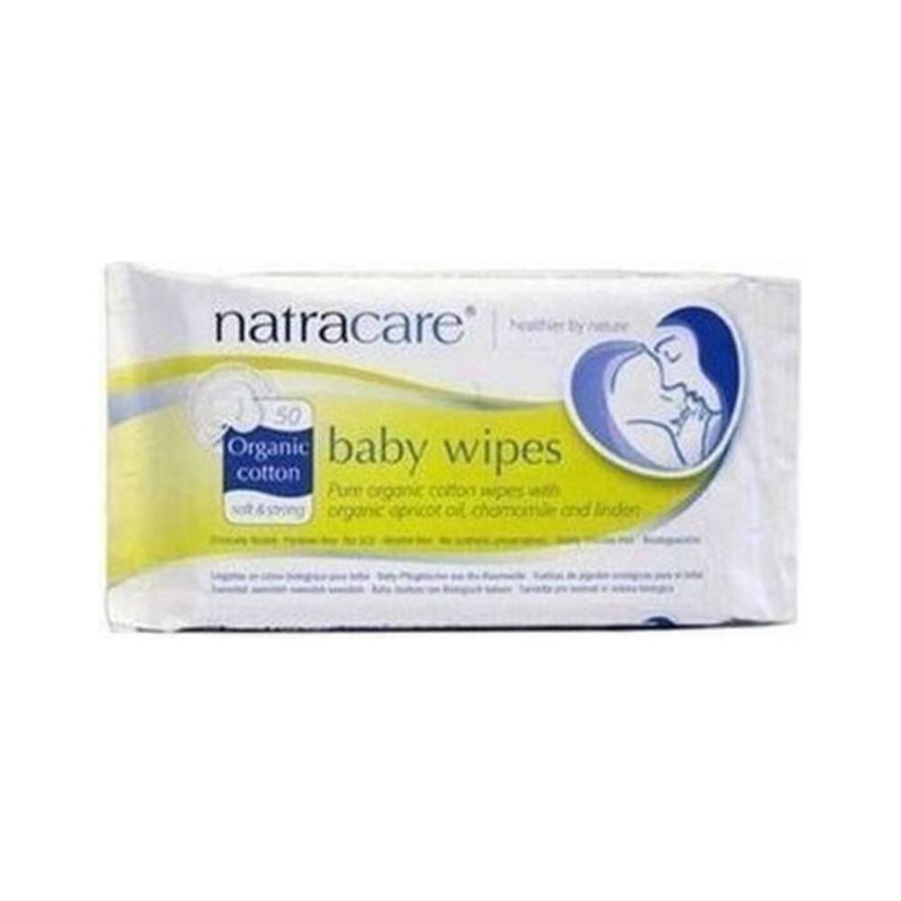Natracare bio bavlnené obrúsky pre bábätká 50 ks
