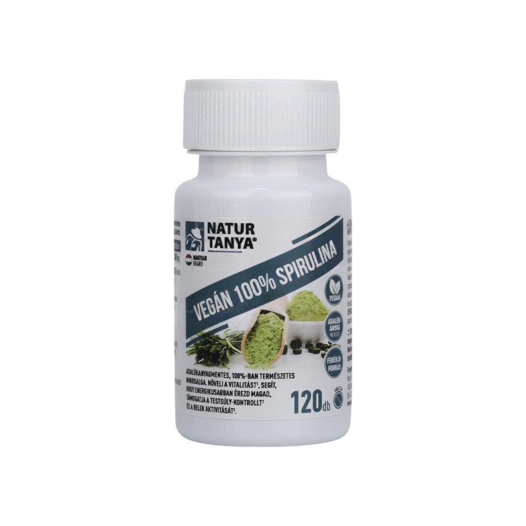 NATUR TANYA VEGÁN 100% SPIRULINA ÉTREND-KIEGÉSZÍTŐ 120DB