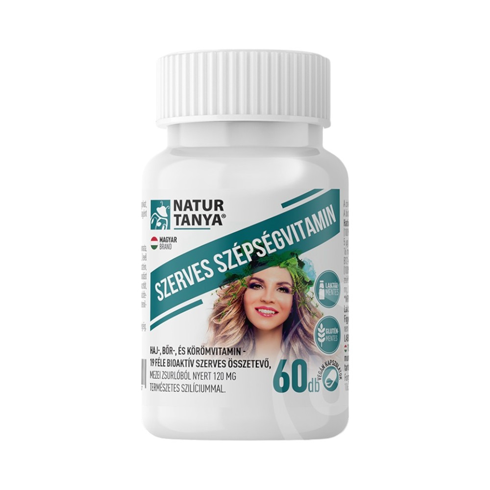 Natur Tanya® Szerves szépségvitamin 60db kapszula haj, bőr köröm vitamin