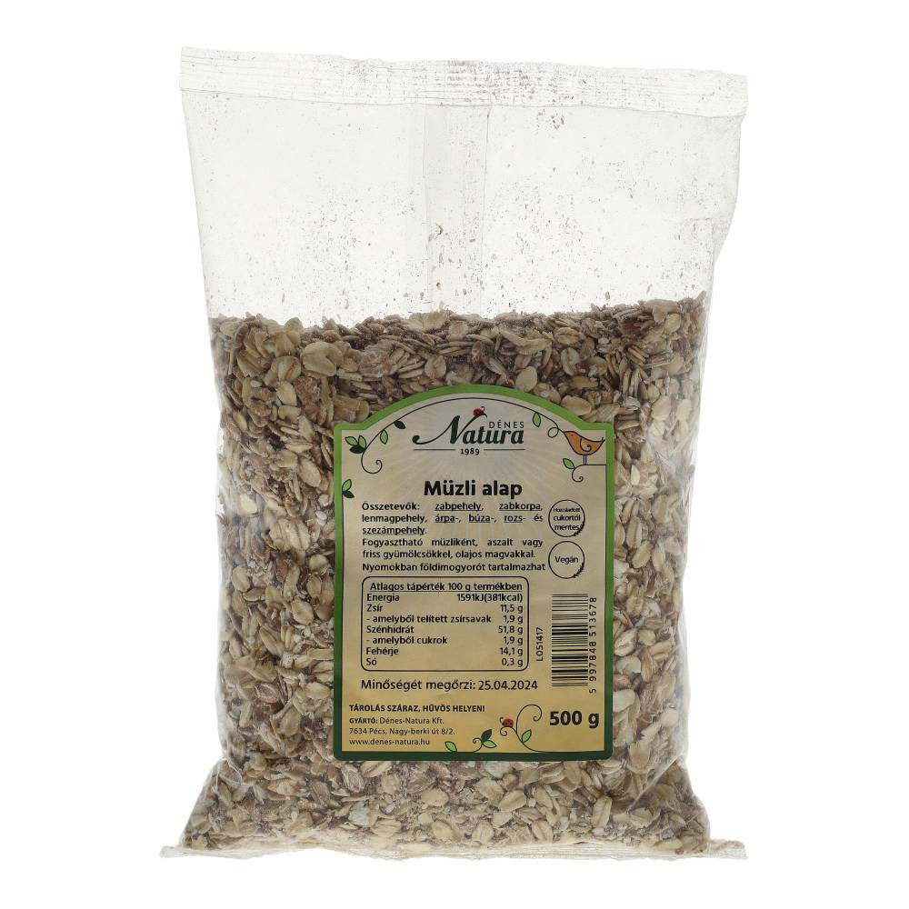 Natura Müsli-Basis mit 6 Zutaten, 500 g
