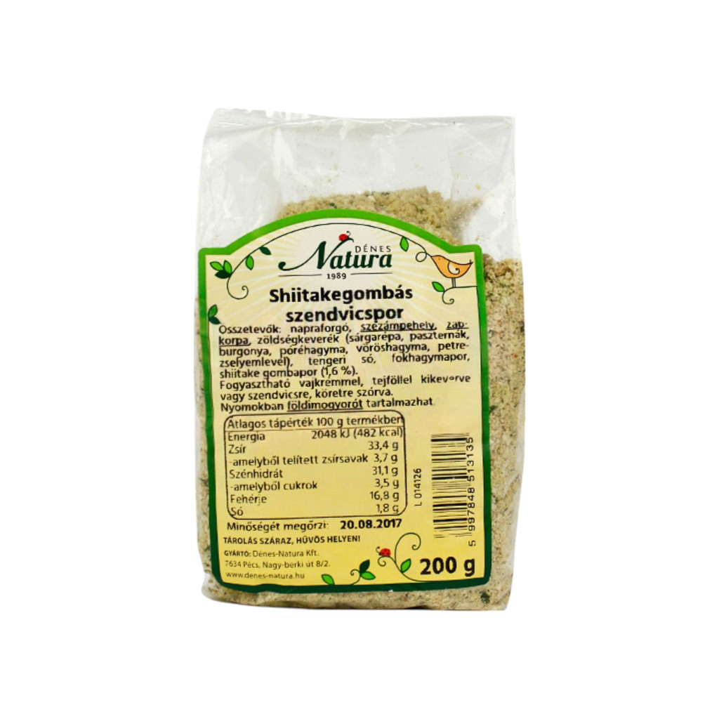 Natura shiitake mushroom sandwich powder 200 g