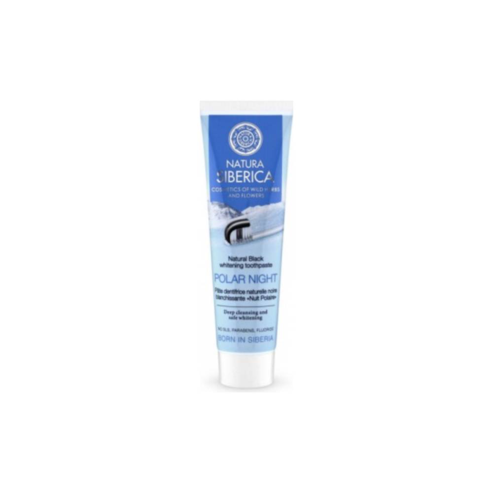 Natura Siberica 'Polar Night' natural black toothpaste with whitening effect 100 g