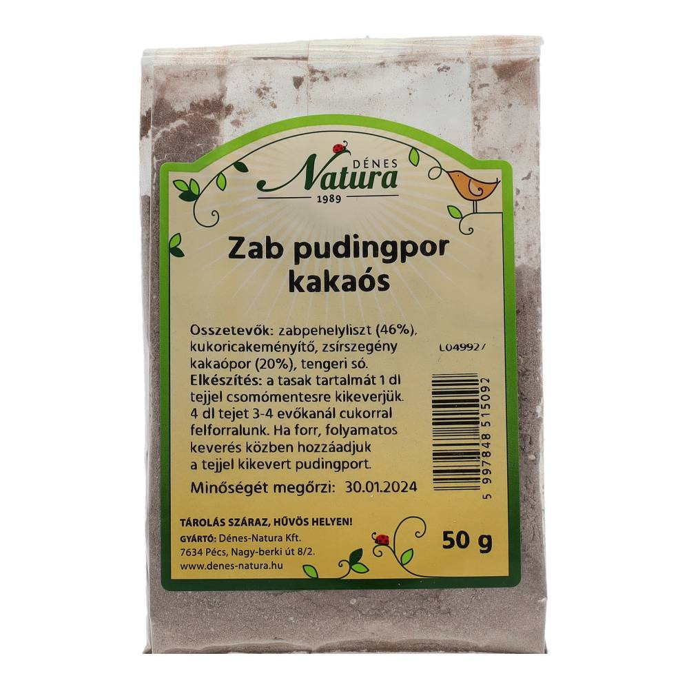 Ovocný pudrový puding Natura s kakaem 50 g