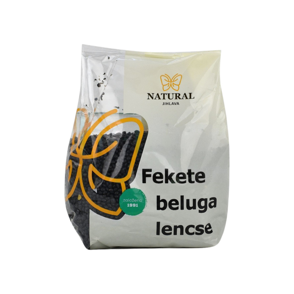 Naturalne czarne soczewica beluga 400 g