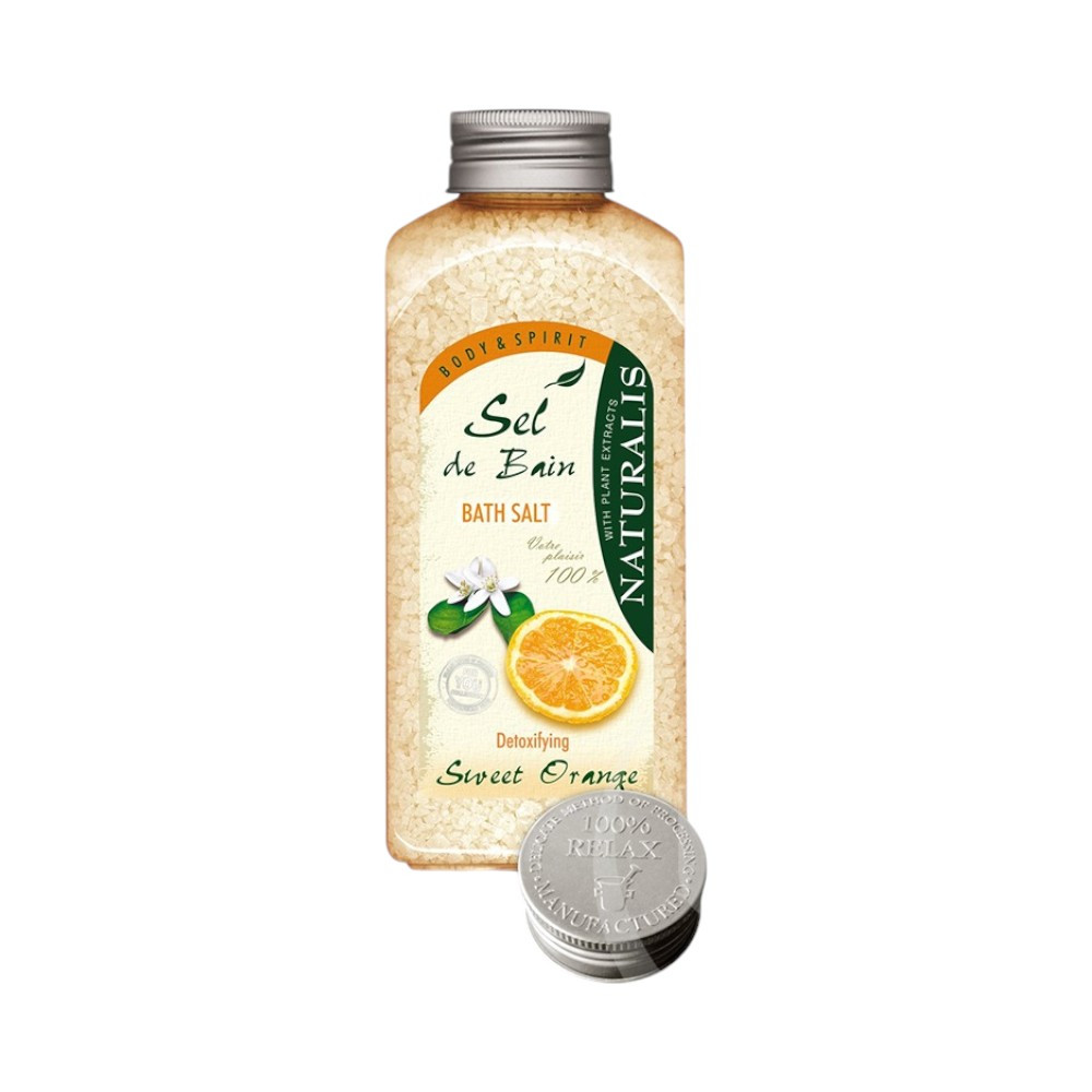 Natural bath salt with detoxifying orange oil 1000 g