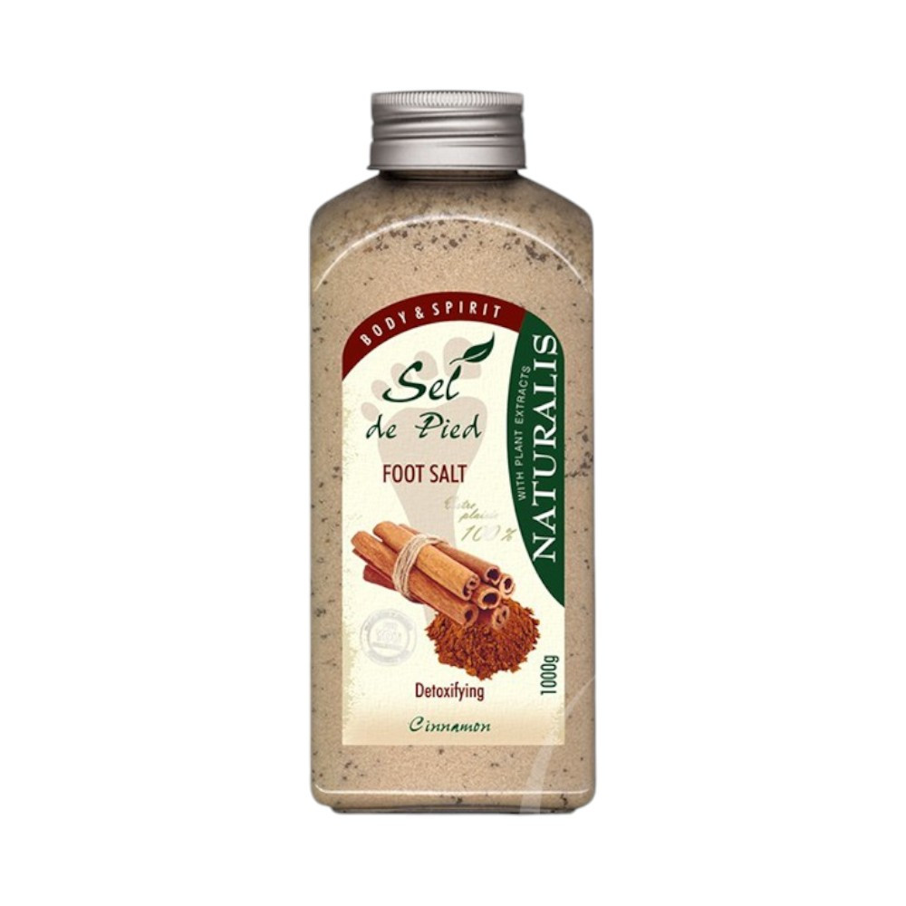 Natural foot bath salt detox with cinnamon 1000 g