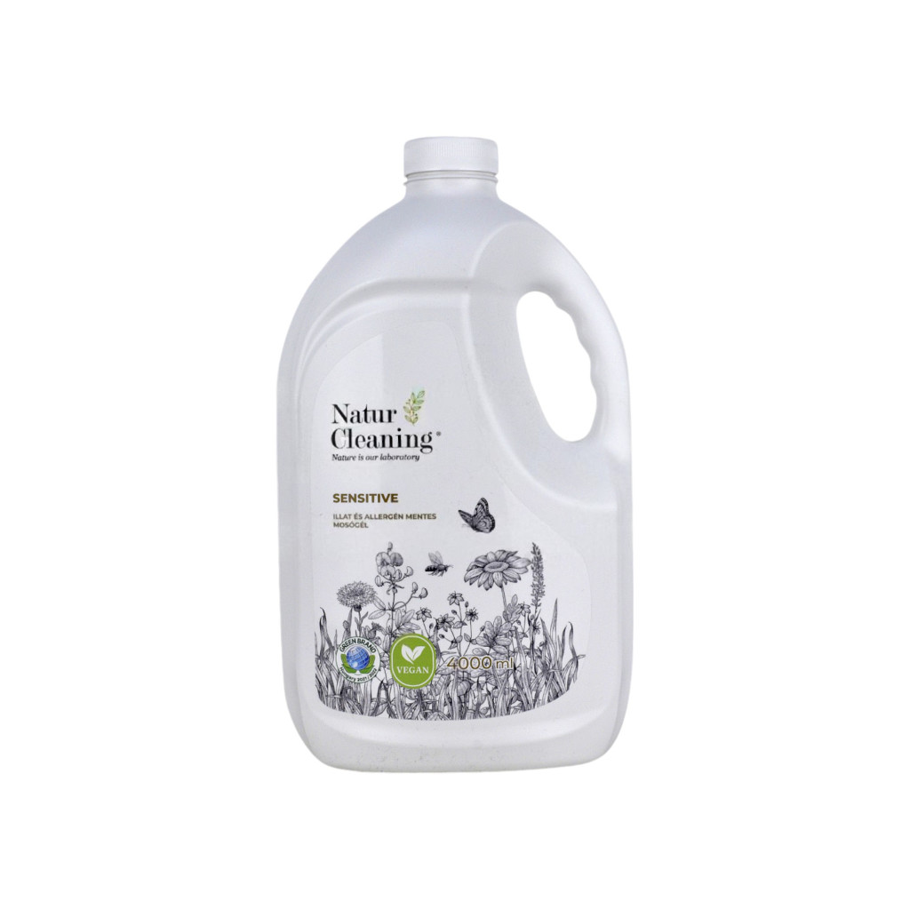 Naturcleaning sensitive illat és allergén mentes mosógél 4000 ml