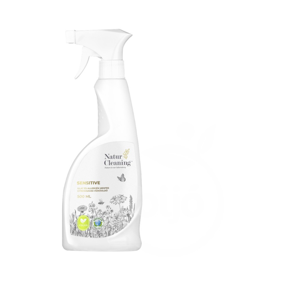 Naturcleaning sensitive illat és allergénmentes citromsavas vízkőoldó 500 ml