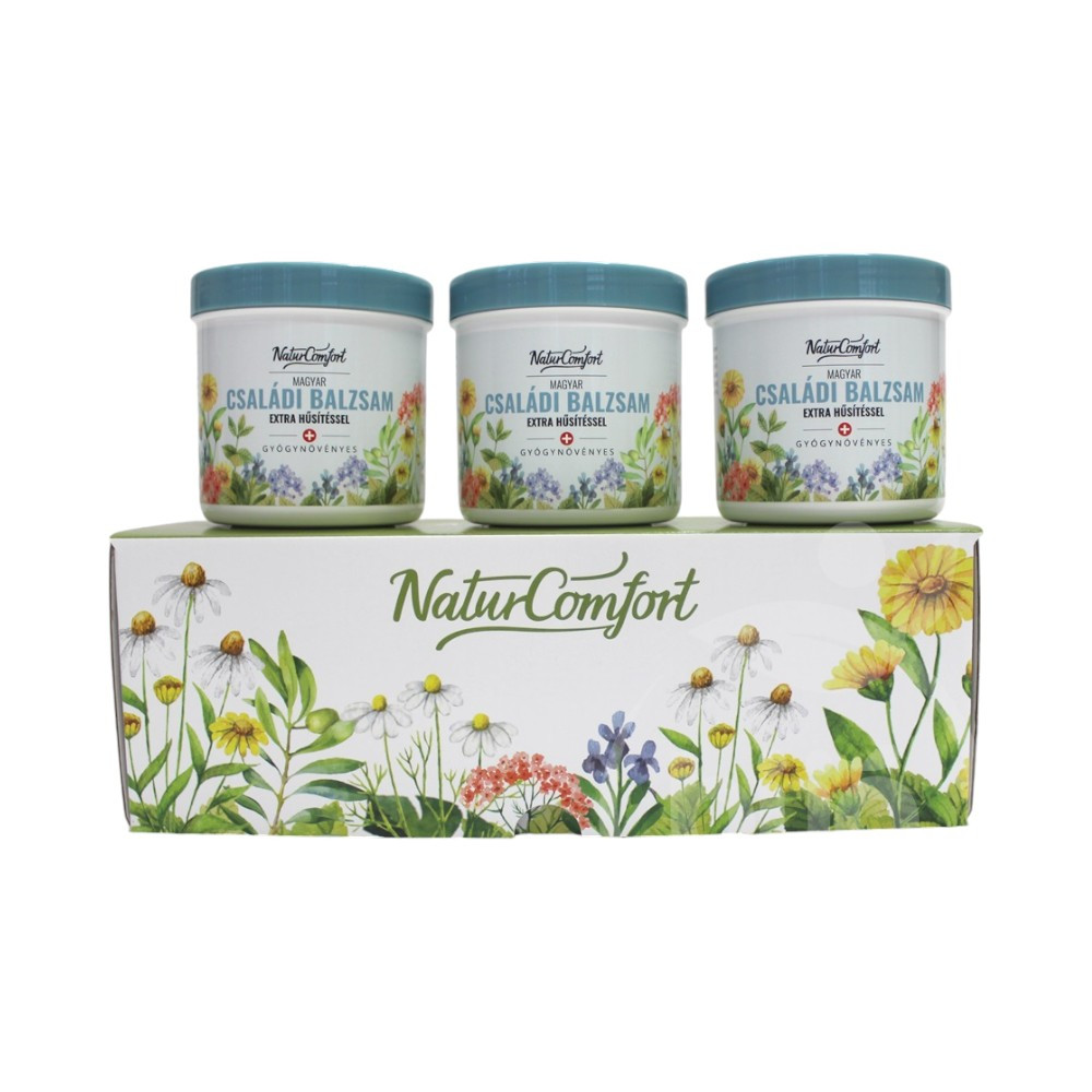 Ungarischer Familienbalsam Naturcomfort mit extra Kühlung im Triple-Pack 750 ml