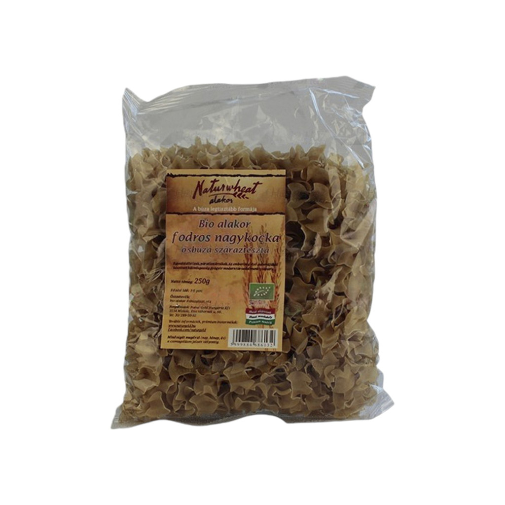 Naturgold Bio Urgetreide Dinkel gewellt Großwürfel weiß 250 g
