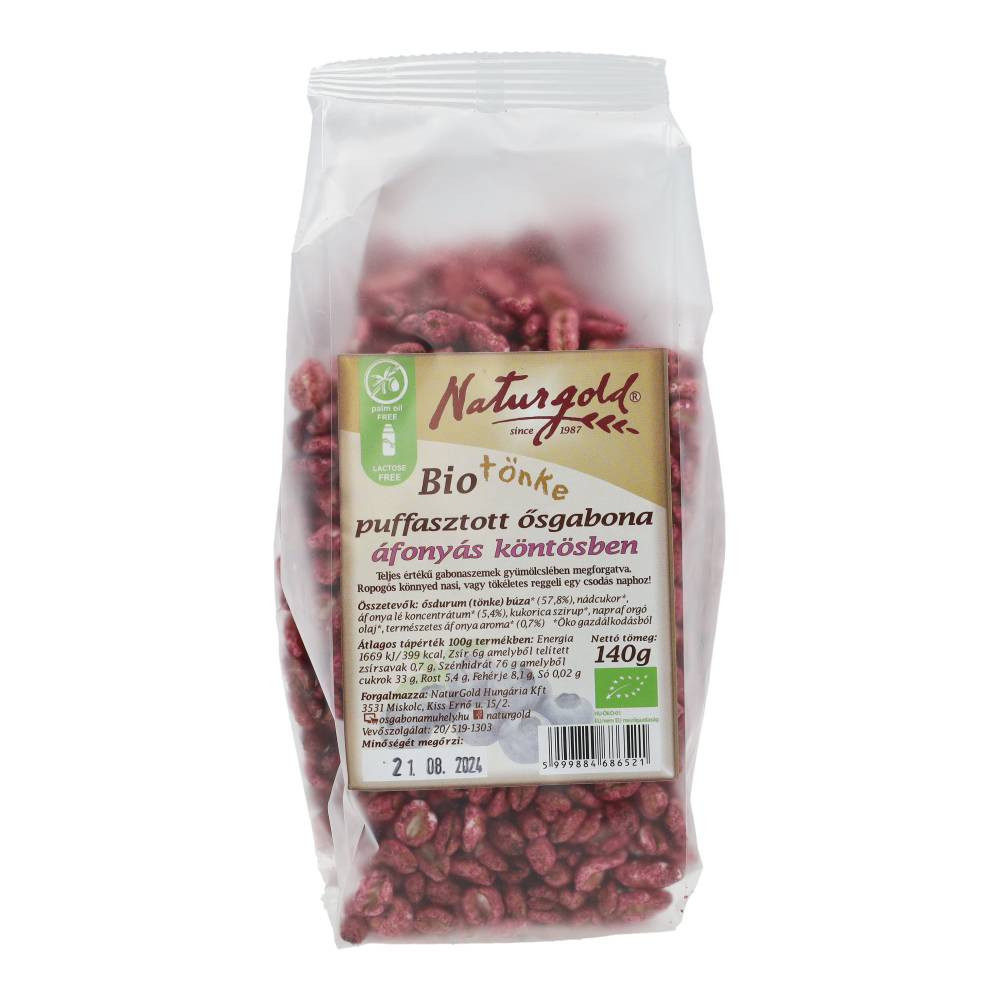 Naturgold bioparéné starovekých obilnín s brusnicami 140 g