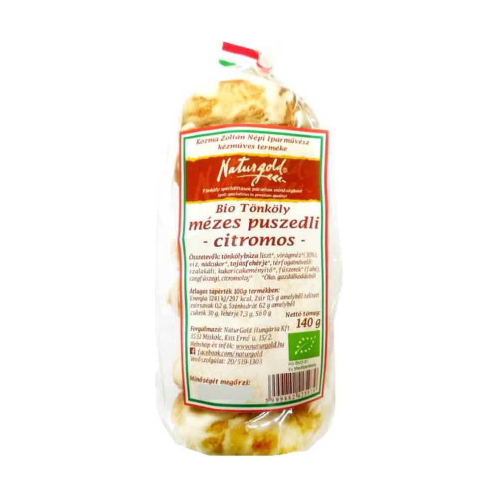 Naturgold bio tönköly mézes puszedli citromos 140 g