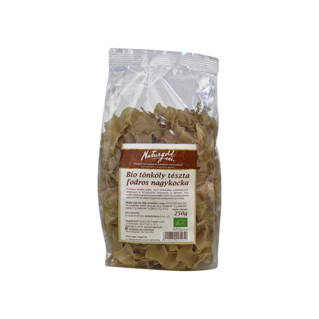 Naturgold bio tönköly tészta nagykocka 250 g