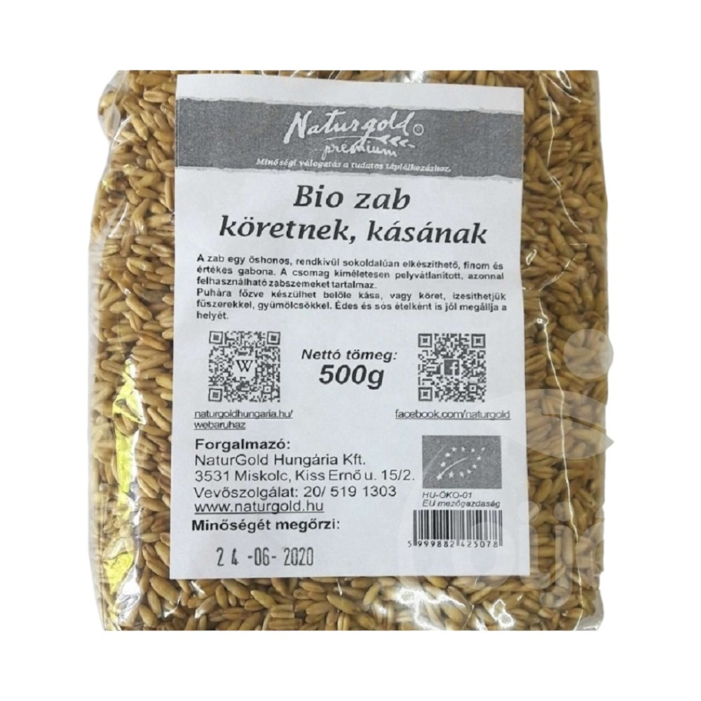Naturgold bio ovesné vločky, 500 g