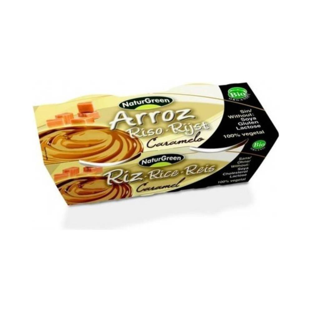 Desert de orez bio Naturgreen cu caramel 2x125g 250g
