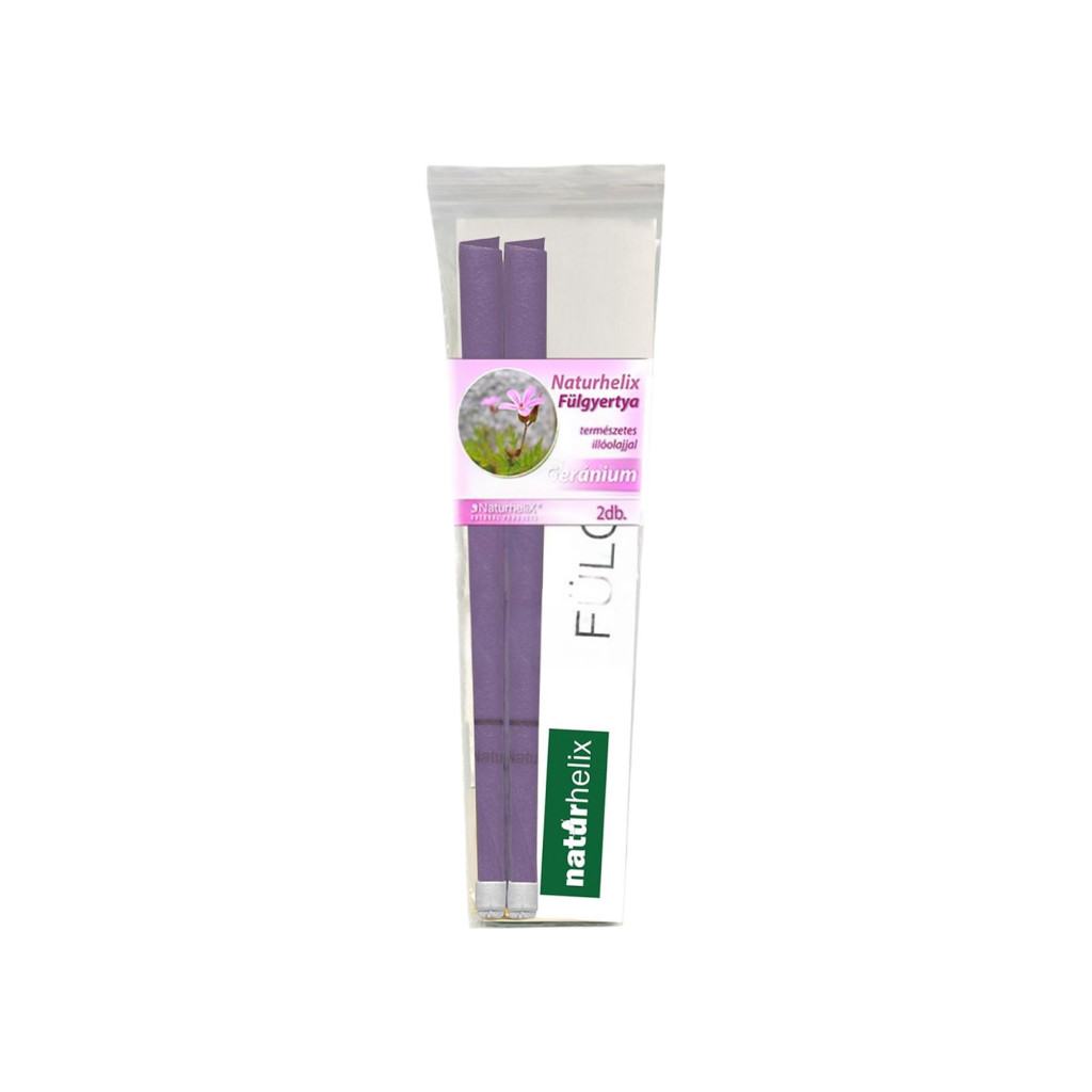 Naturhelix lumânare de ureche cu geranium, 2 buc
