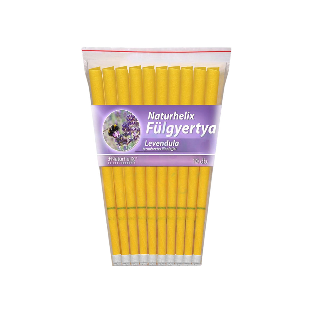 Naturhelix ear candle with lavender, 10 pieces